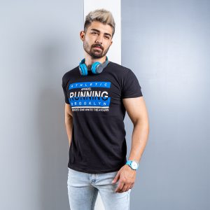 تیشرت مردانه مشکی مدل running T