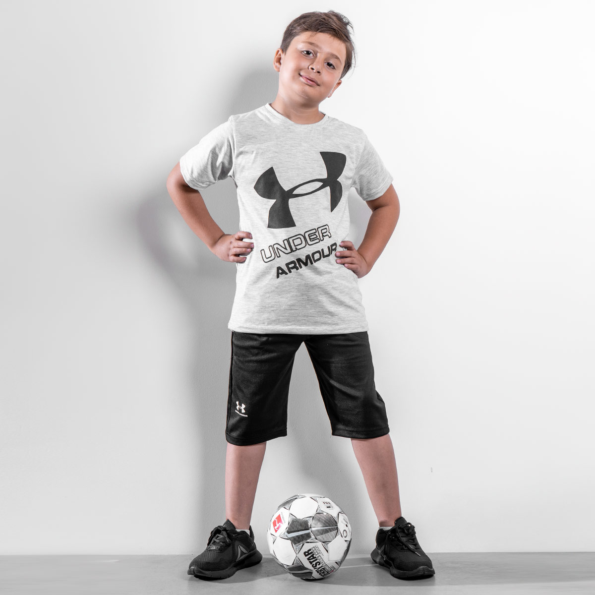 ست بچه گانه تیشرت شلوارک Under Armour مدل Jakob