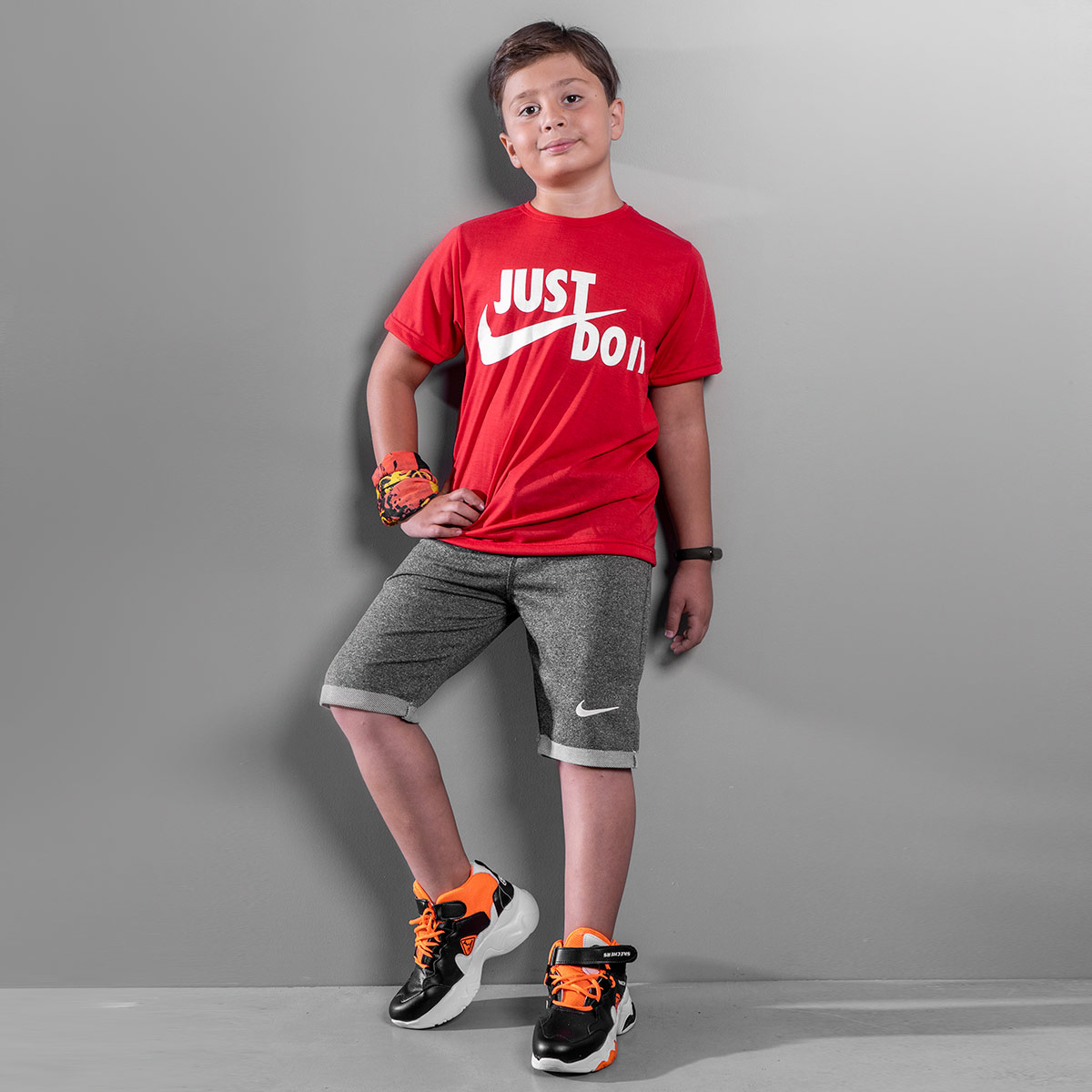 ست بچه گانه تیشرت شلوارک Just Do It مدل Gabriel