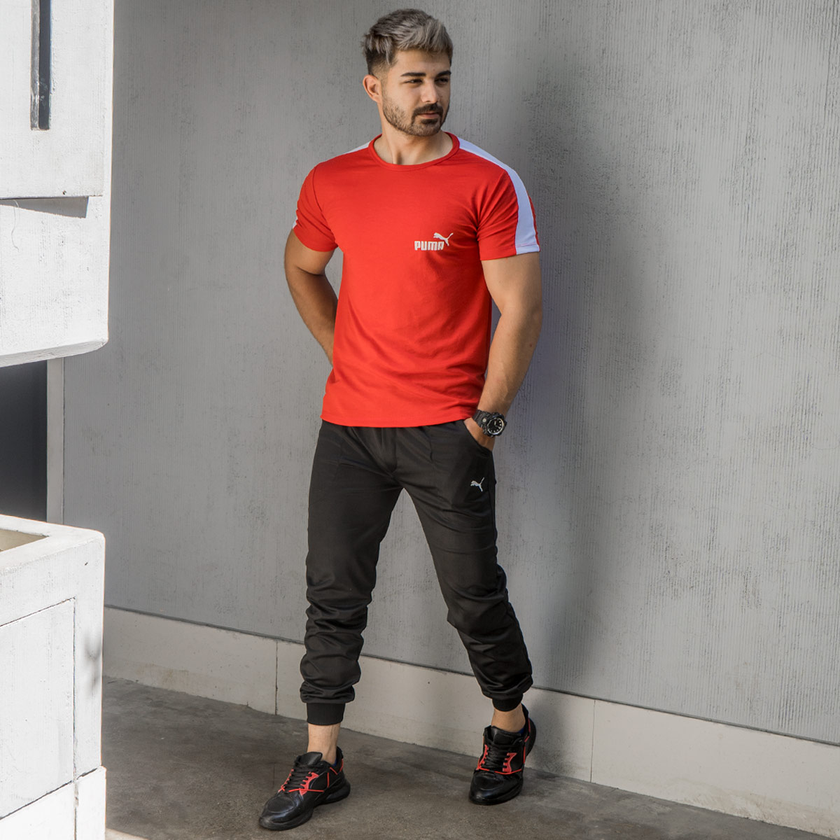 ست تیشرت شلوار Puma مردانه مدل Sarad