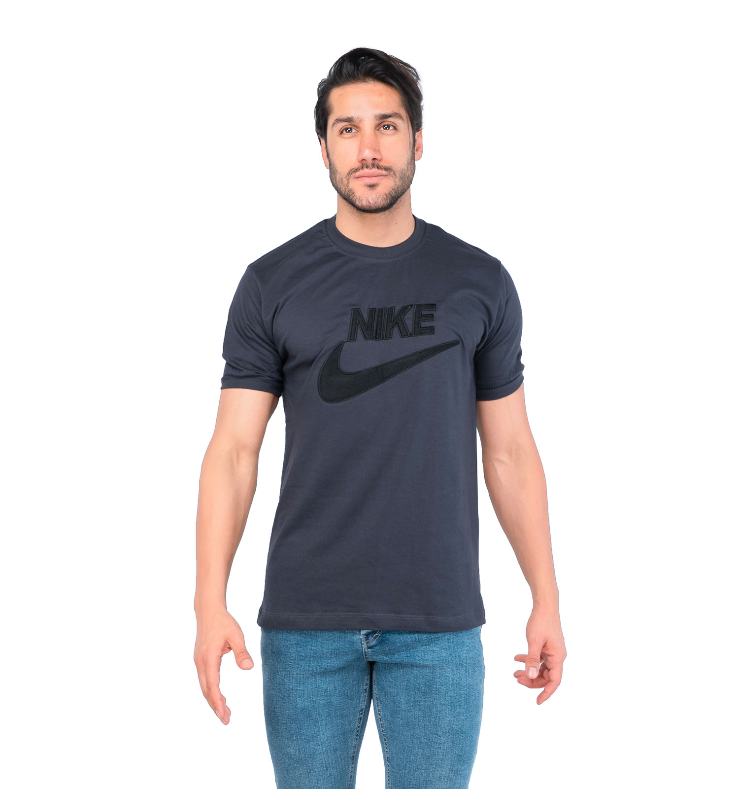 تیشرت Nike یقه گرد مردانه پنبه ساده مدل 44723