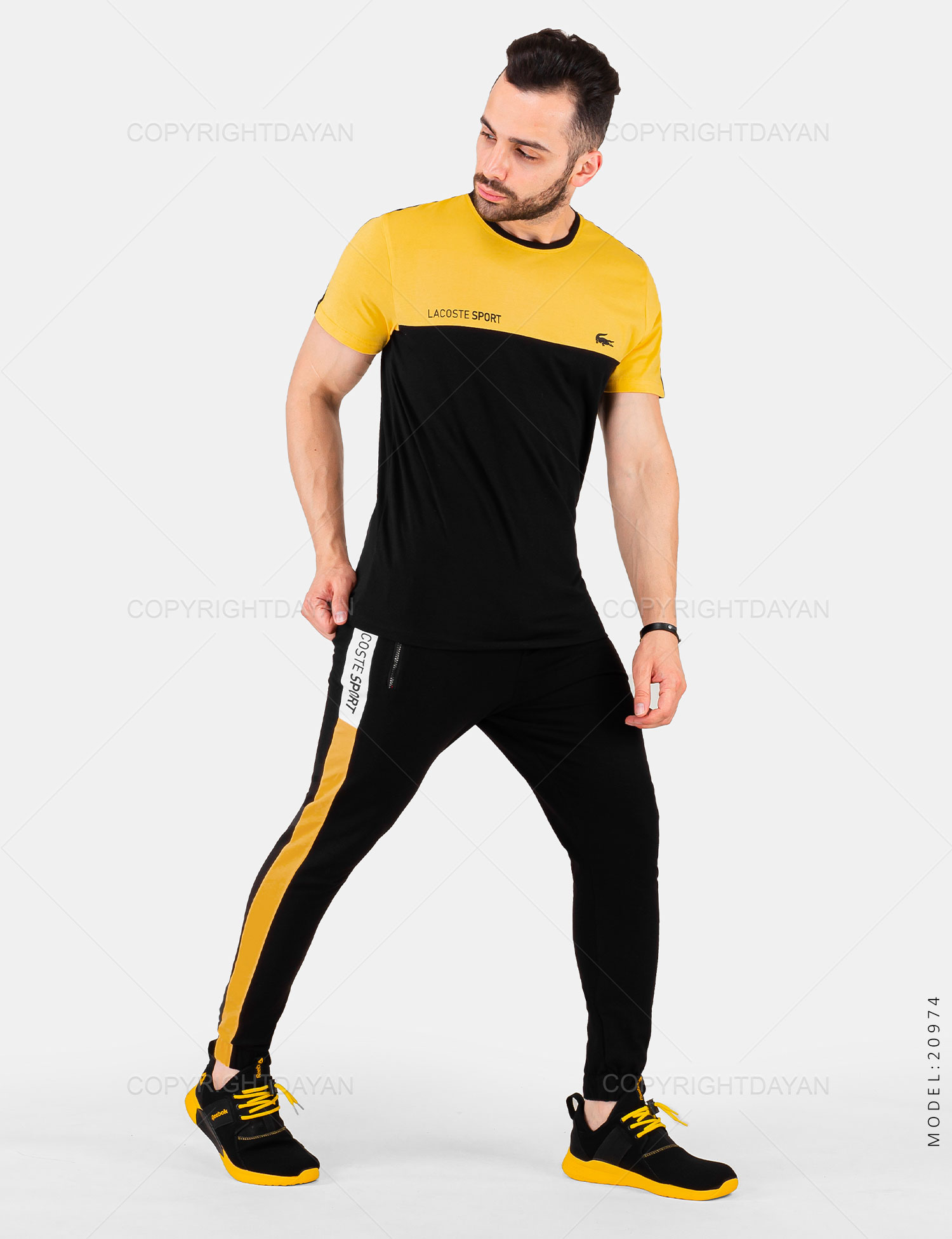 ست تیشرت شلوار مردانه Lacoste مدل 20974