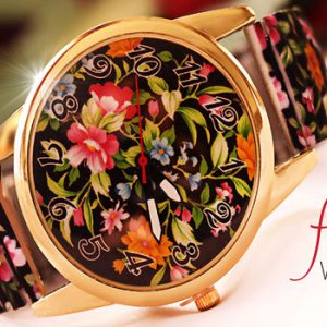 ساعت مچی flower طرح کلاسیک