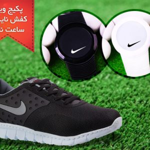 پکیج کفش مردانه Nike Air ساعت ال ای دی Nike Snow