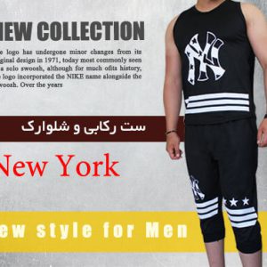 ست رکابی شلوارک طرح New York