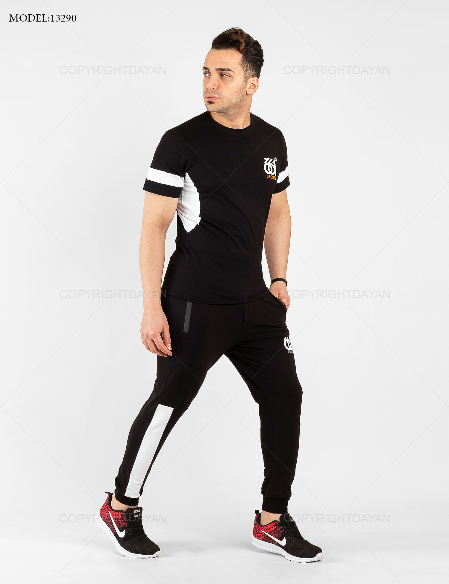 ست تیشرت شلوار مردانه 361 درجه مدل 13290
