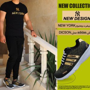 ست تیشرت شلوار NEW YORK کفش adidas مدل DICSON