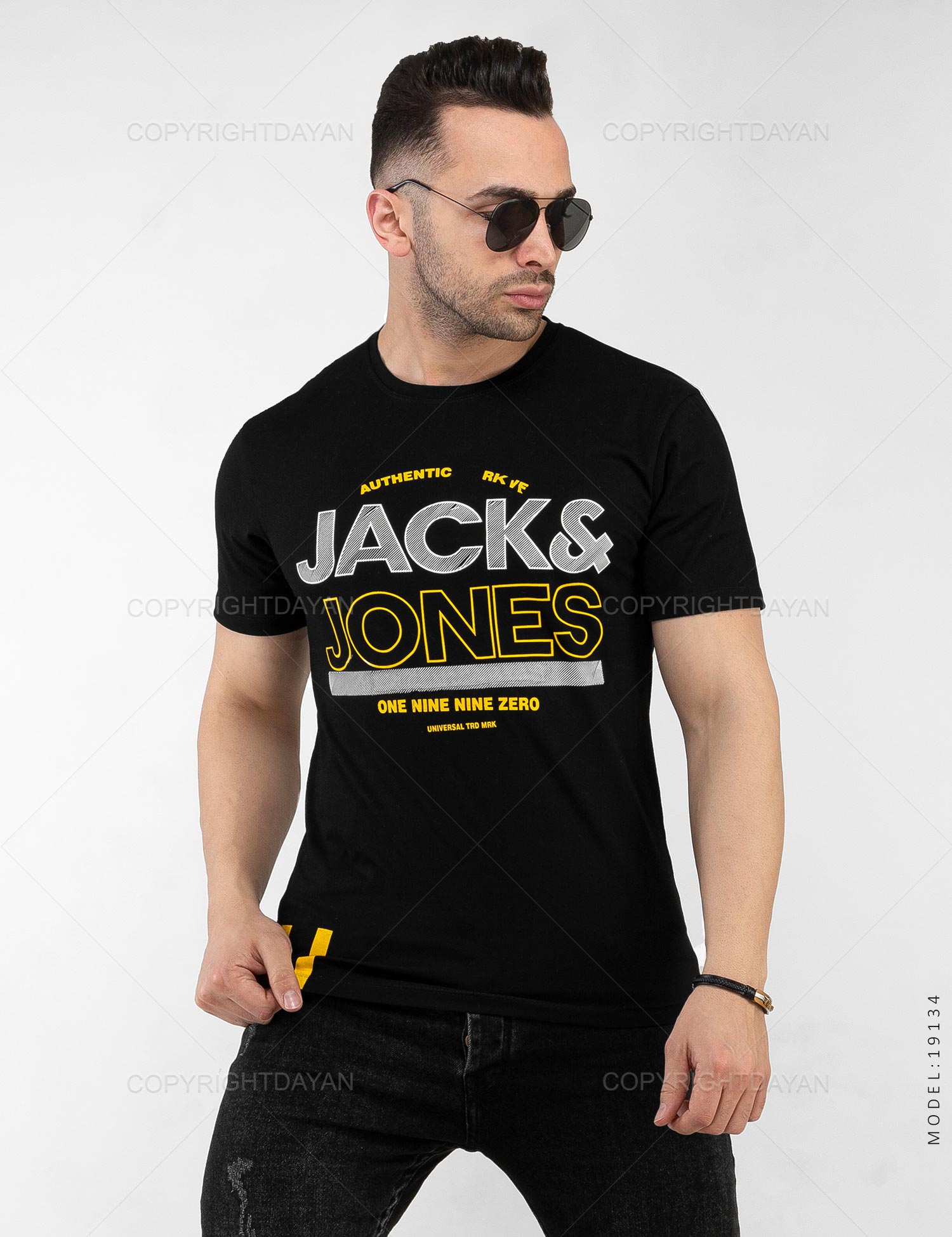 تیشرت مردانه Jack & Jones مدل 19134