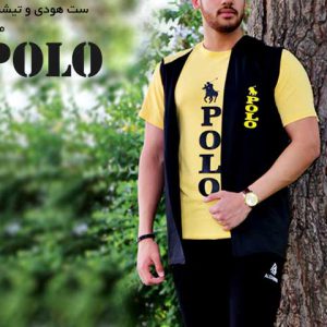 ست هودی تیشرت مدل polo