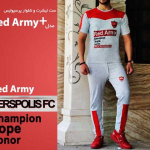 ست تیشرت شلوار پرسپولیس مدل red army plus