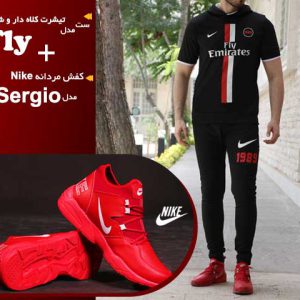 ست تیشرت شلوار flyو کفش sergio