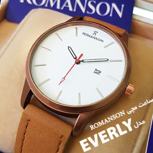 ساعت مچی romanson مدل Everly بند عسلی