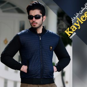 کاپشن خزدار مدل kaylee سورمه ای