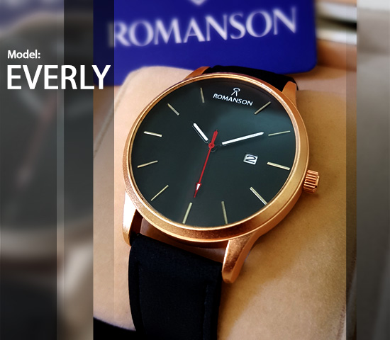 ساعت مچی romanson مدل Everly بند مشکی
