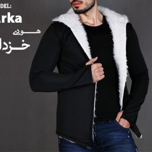 هودی خزدار مردانه مدل Arka