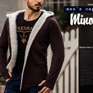 هودی خزدار مردانه مدل minos