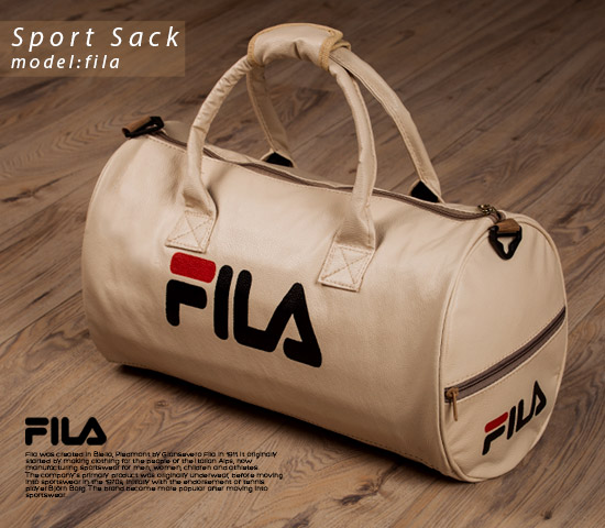 ساک ورزشی مدل Fila کرمی