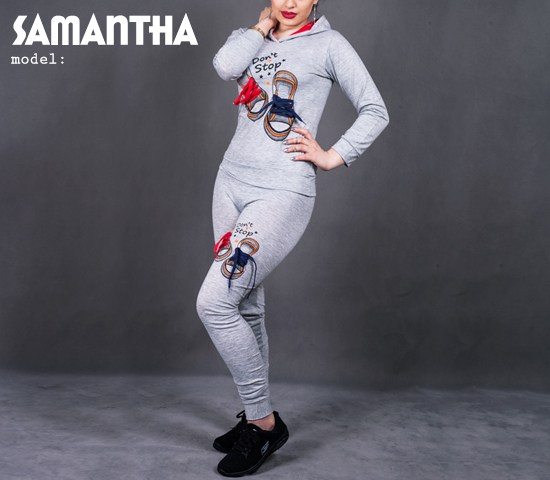 سویشرت شلوار زنانه مدل Samantha روشن