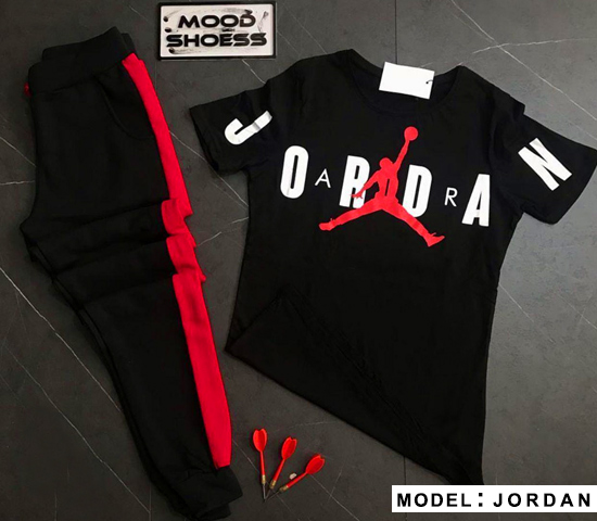 ست تیشرت شلوار Jordan مدل Dian مشکی