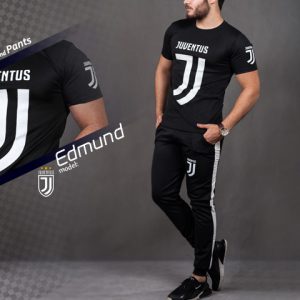 ست تیشرت شلوار Juventus مدل Edmond مشکی