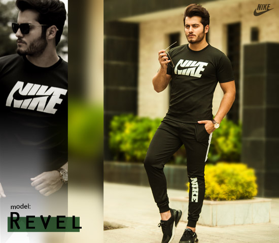 ست تیشرت شلوار Nike مدل Revel مشکی