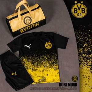 پکیج ست تیشرت شلوار ساک ورزشی dortmund