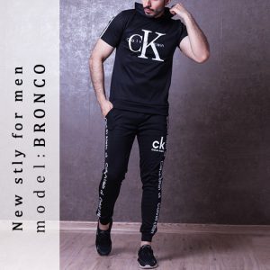 ست تیشرت کلاهدار شلوار CK مدل Bronco