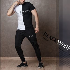 ست تیشرت شلوار black white