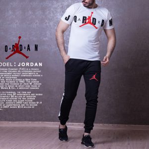 ست تیشرت شلوار Jordan مدل Dian سفید +ساعت هدیه