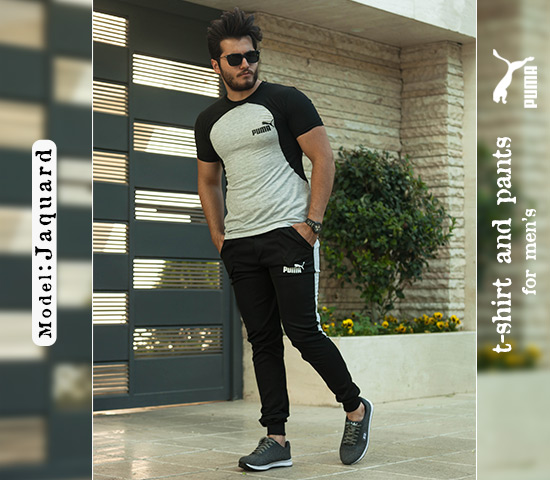 ست تیشرت شلوار puma مدل Jaquard