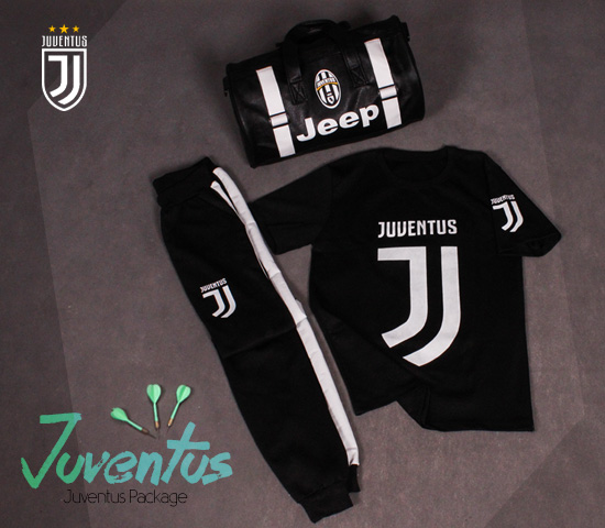 پکیج ست تیشرت شلوار ساک ورزشی Juventus