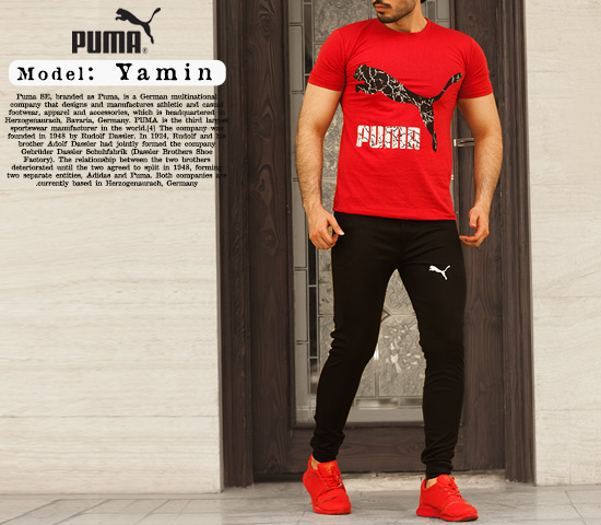 ست تیشرت شلوار puma مدل yamin