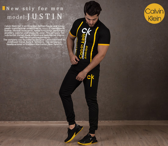 ست تیشرت شلوار ck مدل Justin