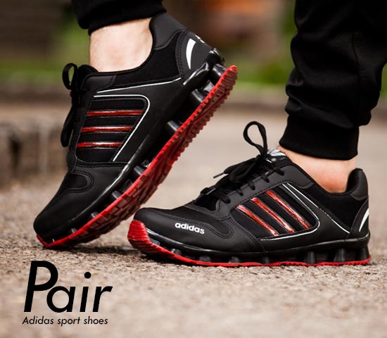 کفش مردانه Adidas مدل Pair مشکی قرمز