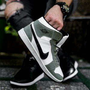 کفش وزرشی نایک مردانه Air Jordan سفید سبز مدل D43