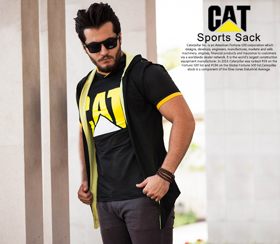 ست هودی تیشرت مردانه Cat مدل Kita