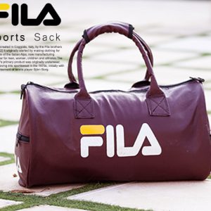ساک ورزشی مدل Fila زرشکی