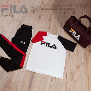 تیشرت شلوار Marvel ساک ورزشی Fila زرشکی