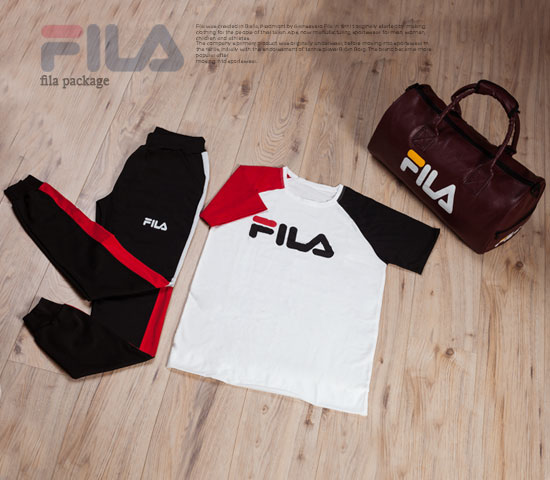 تیشرت شلوار Marvel ساک ورزشی Fila زرشکی