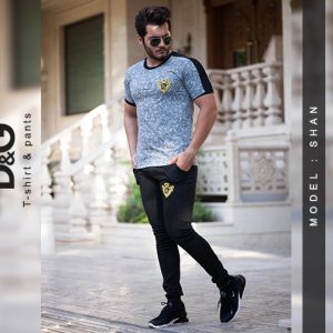 ست تیشرت شلوار مردانه D&G مدل shan