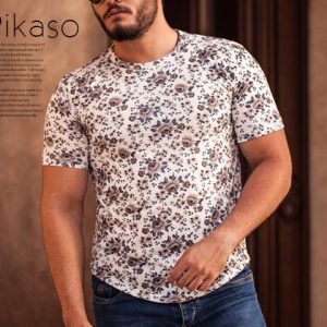 تیشرت مردانه مدل pikaso تیره