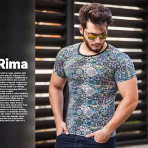 تیشرت مردانه هاوایی مدل Rima آبی