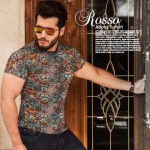 تیشرت مردانه هاوایی مدل Rosso