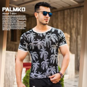 تیشرت مردانه هاوایی مدل Palmko