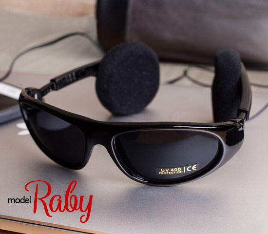 عینک آفتابی هدست دار مدل Raby