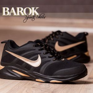 کفش مردانه nike مدل Barok طلایی