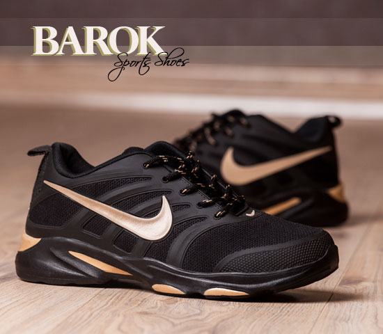 کفش مردانه nike مدل Barok طلایی