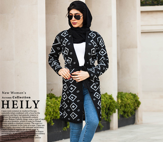 بافت زنانه مدل Heily مشکی
