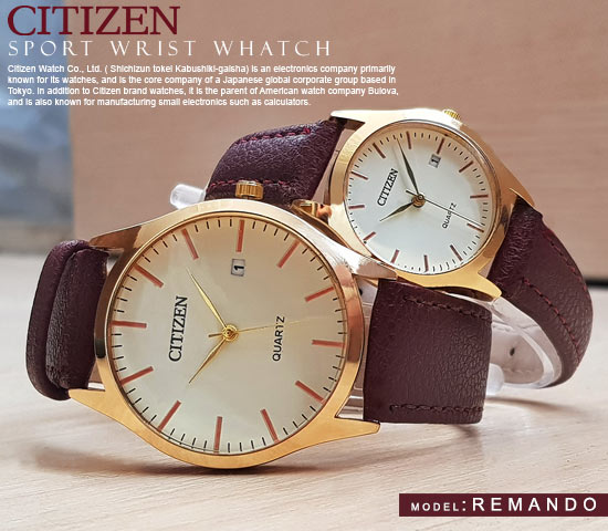 ست ساعت مچی مردانه زنانه Citizen مدل Remando
