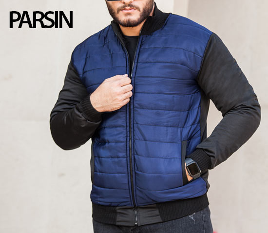 کاپشن مردانه مدل Parsin آبی